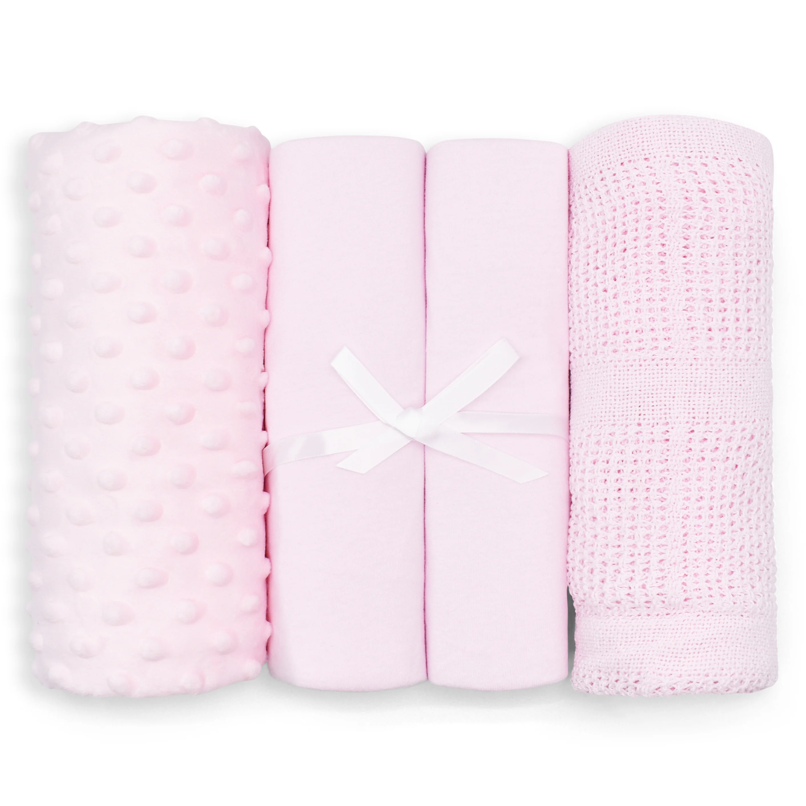 My Little World Pink 4-Piece Moses Basket Starter Set