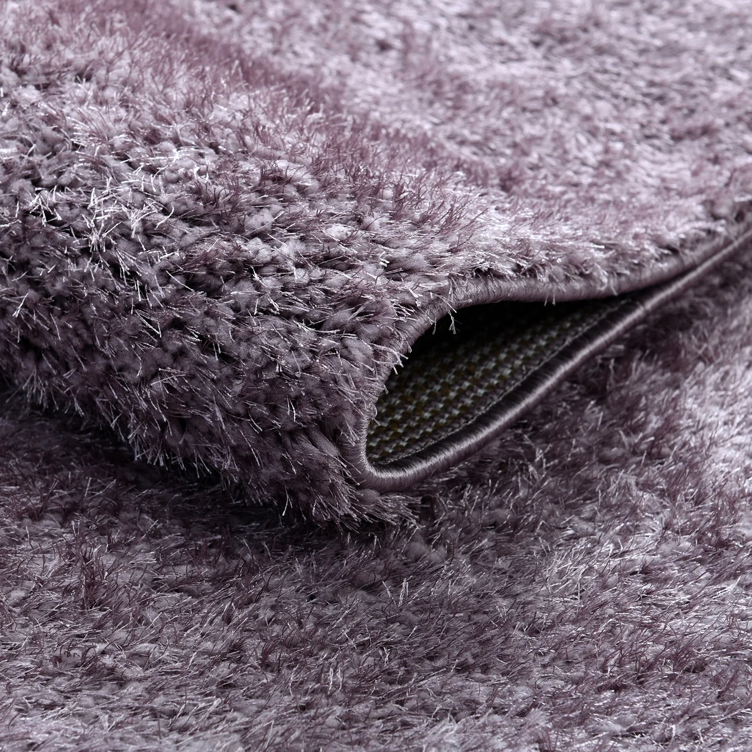 Home Republic Dream 5cm Deep Pile Shaggy Rug - Mauve - Image 4