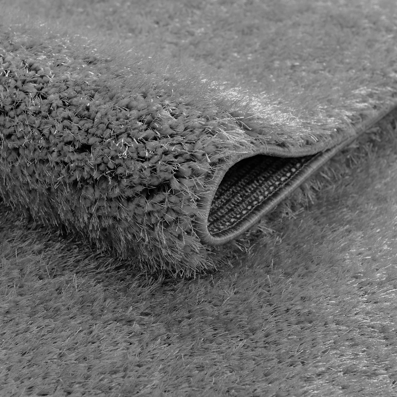 Home Republic Dream 5cm Deep Pile Shaggy Rug - Silver - Image 4