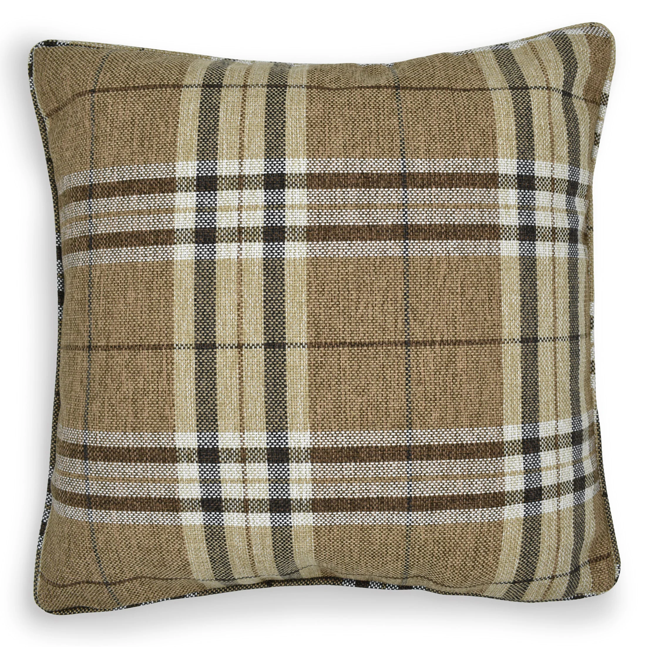Intimates Hugo Check Natural Cushion Cover