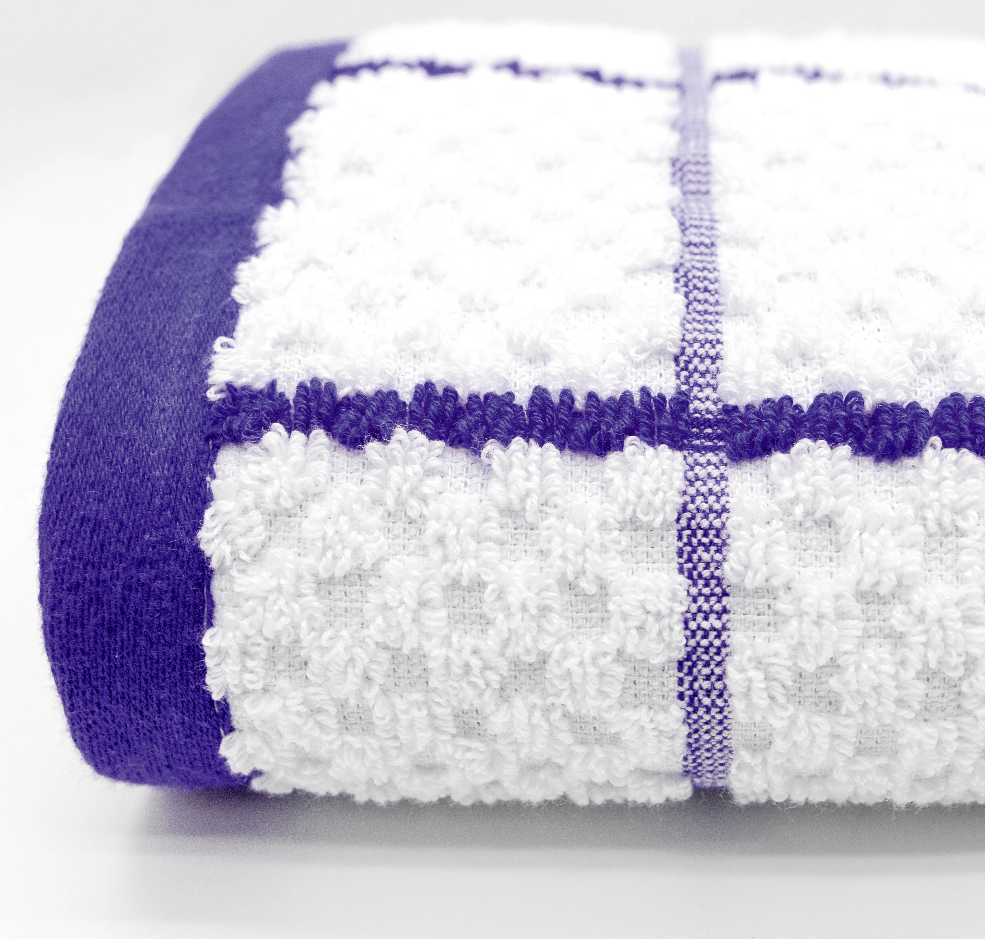 Kitchen Trends Woven Purple Checked Tea Towel - Image 2