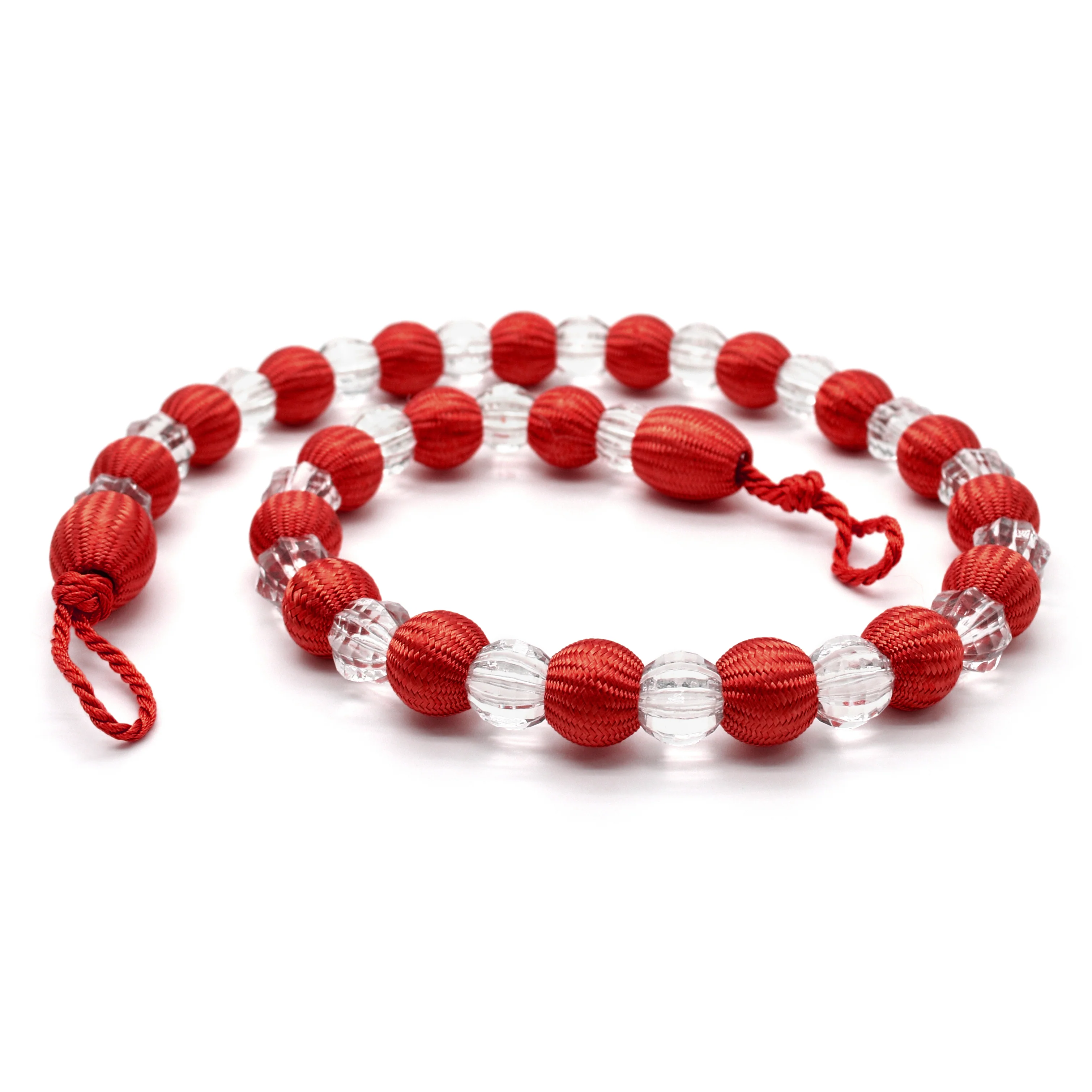 Velosso Krystal Red Beaded Curtain Tieback