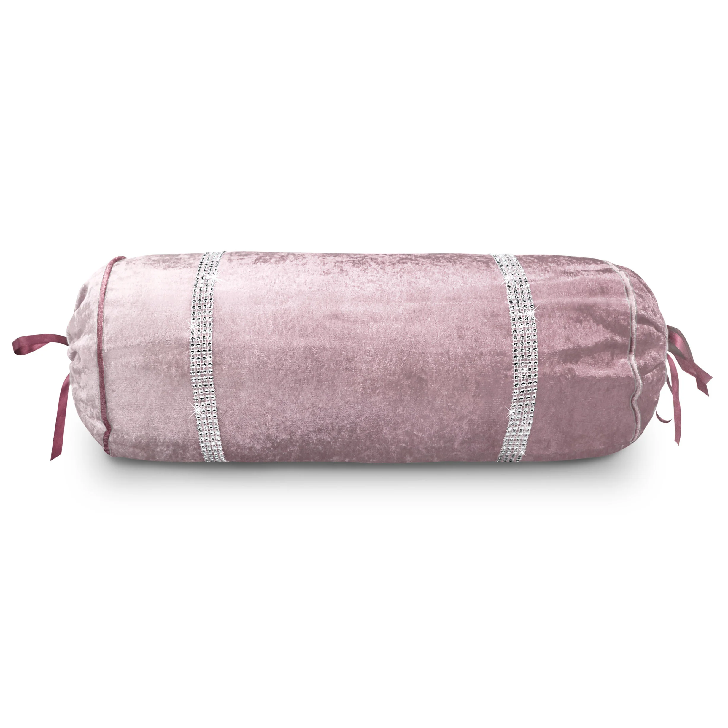 Intimates Luxury Pink Ombre Crushed Velvet Diamante Neckroll