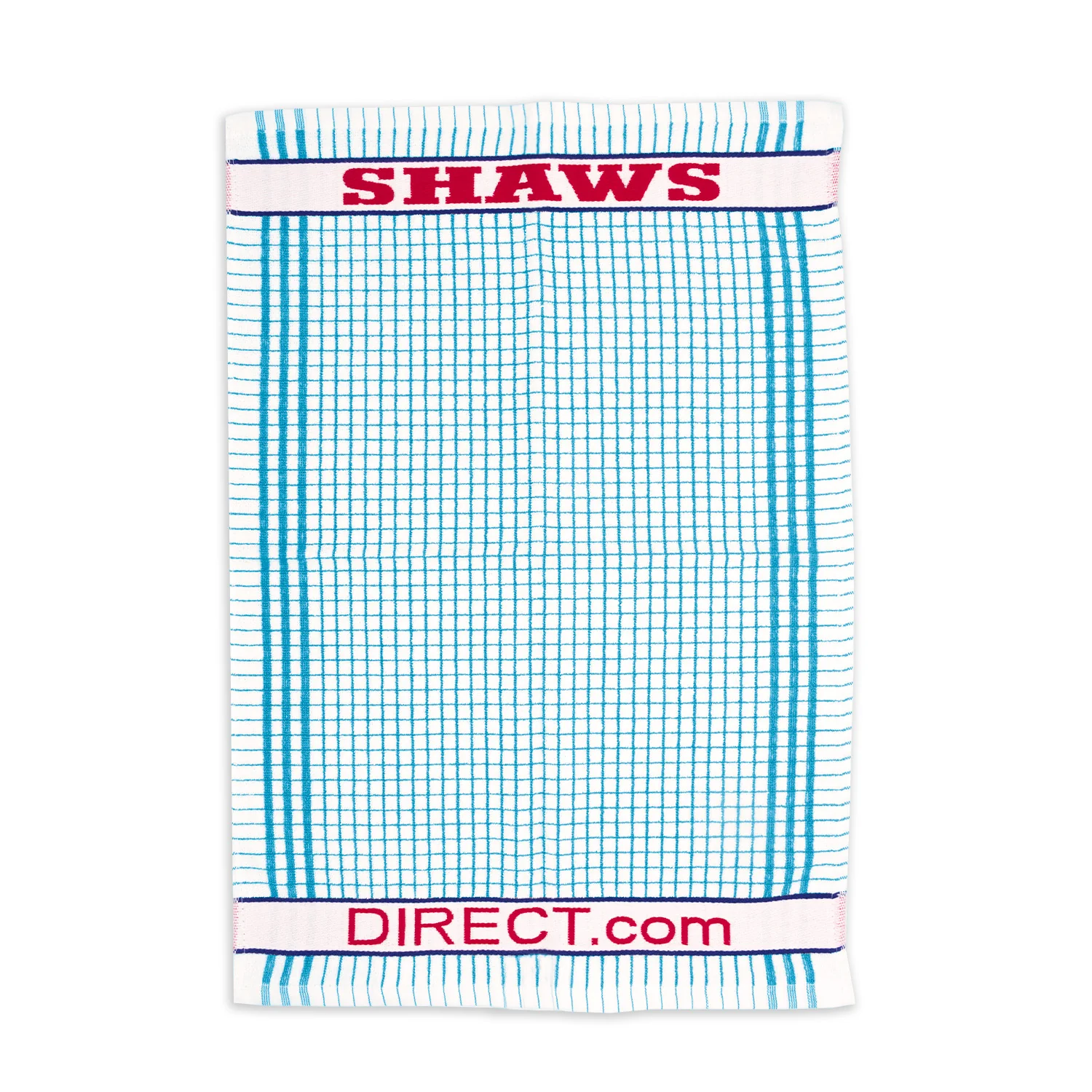 Shaws Large Woven Assorted Colour Checked Tea Towels (Pack of 12) - Image 2