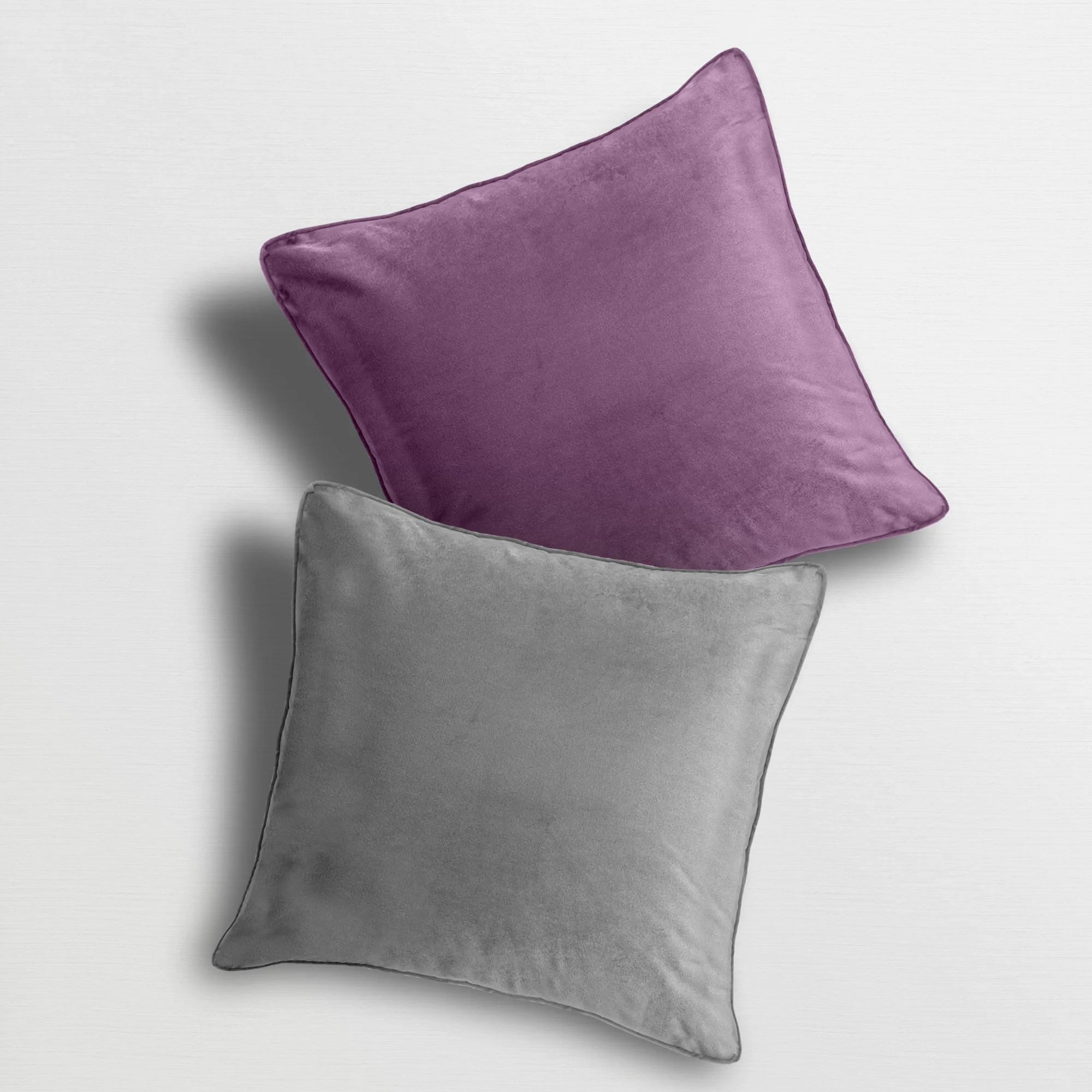 Velosso Luna Velvet Mauve / Silver Reversible Cushion Cover