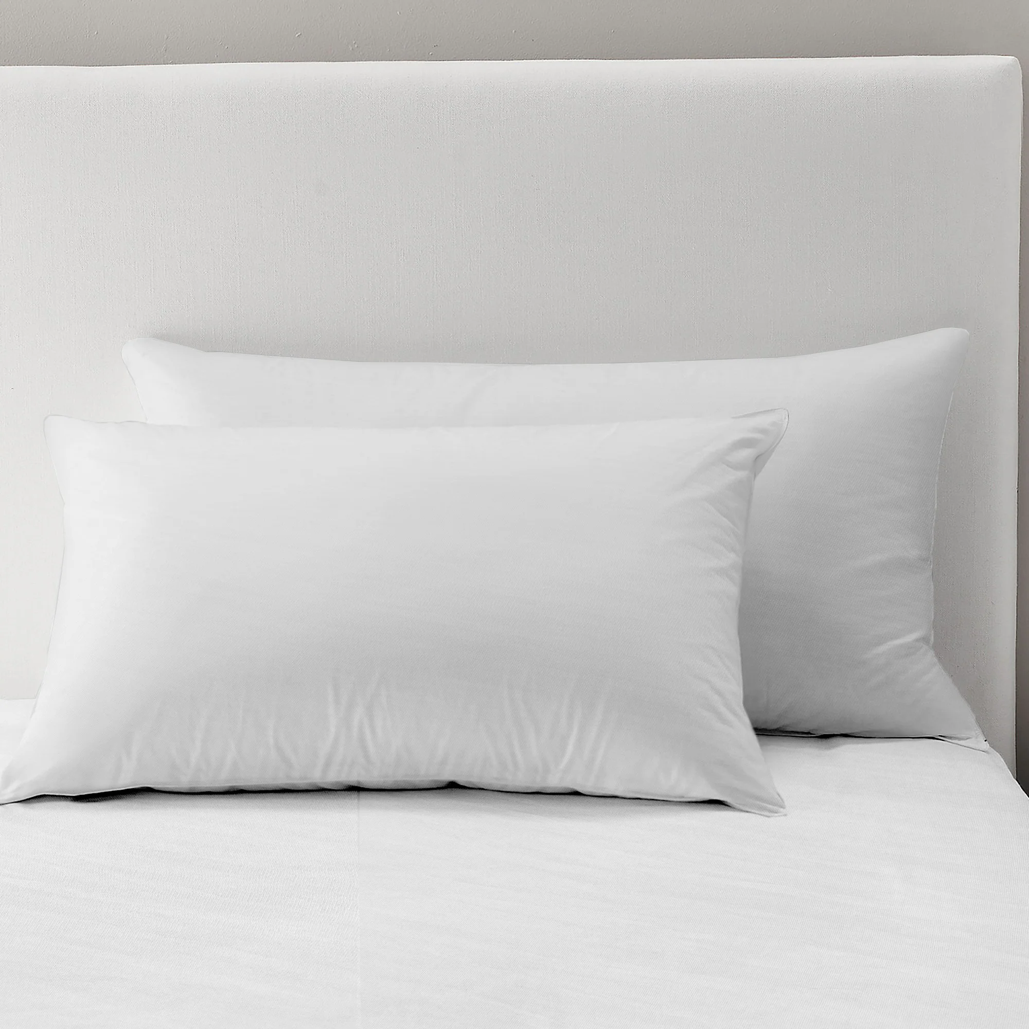 Velosso Washed Linen Look White Fitted Sheet - Image 5